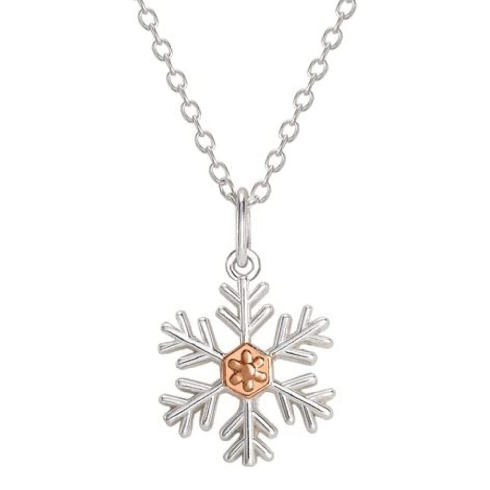 14k Disney Frozen Snowflake Necklace